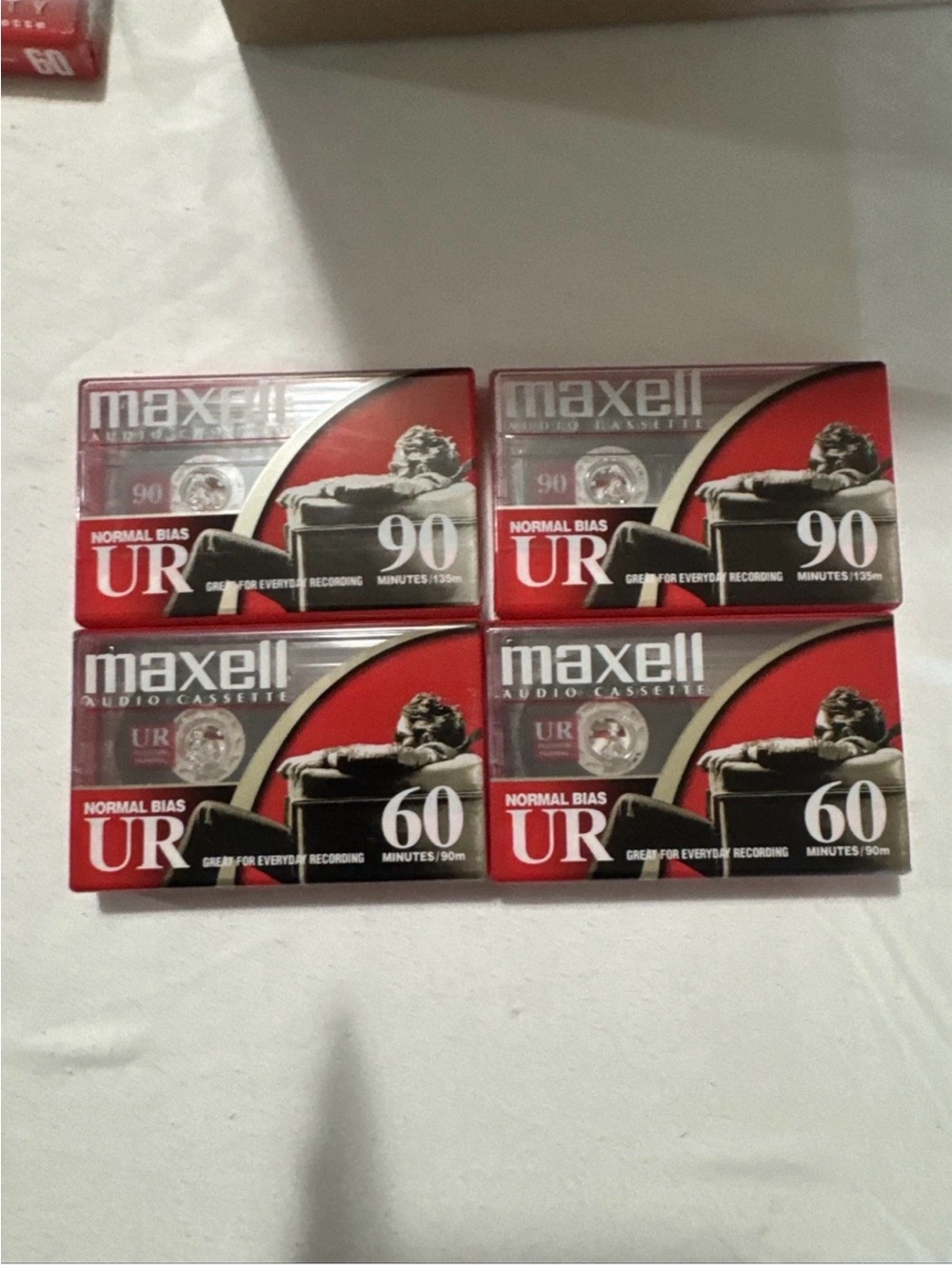 UR Audio Cassette Tapes - Red/Black (60 & 90 min)